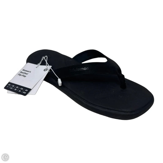 Restfeel Sandals Flip Flops By Lululemon In Black, Size: 7