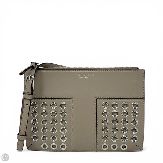 Block-T Grommet Mini Crossbody Bag In French Gray Designer By Tory Burch, Size: Small