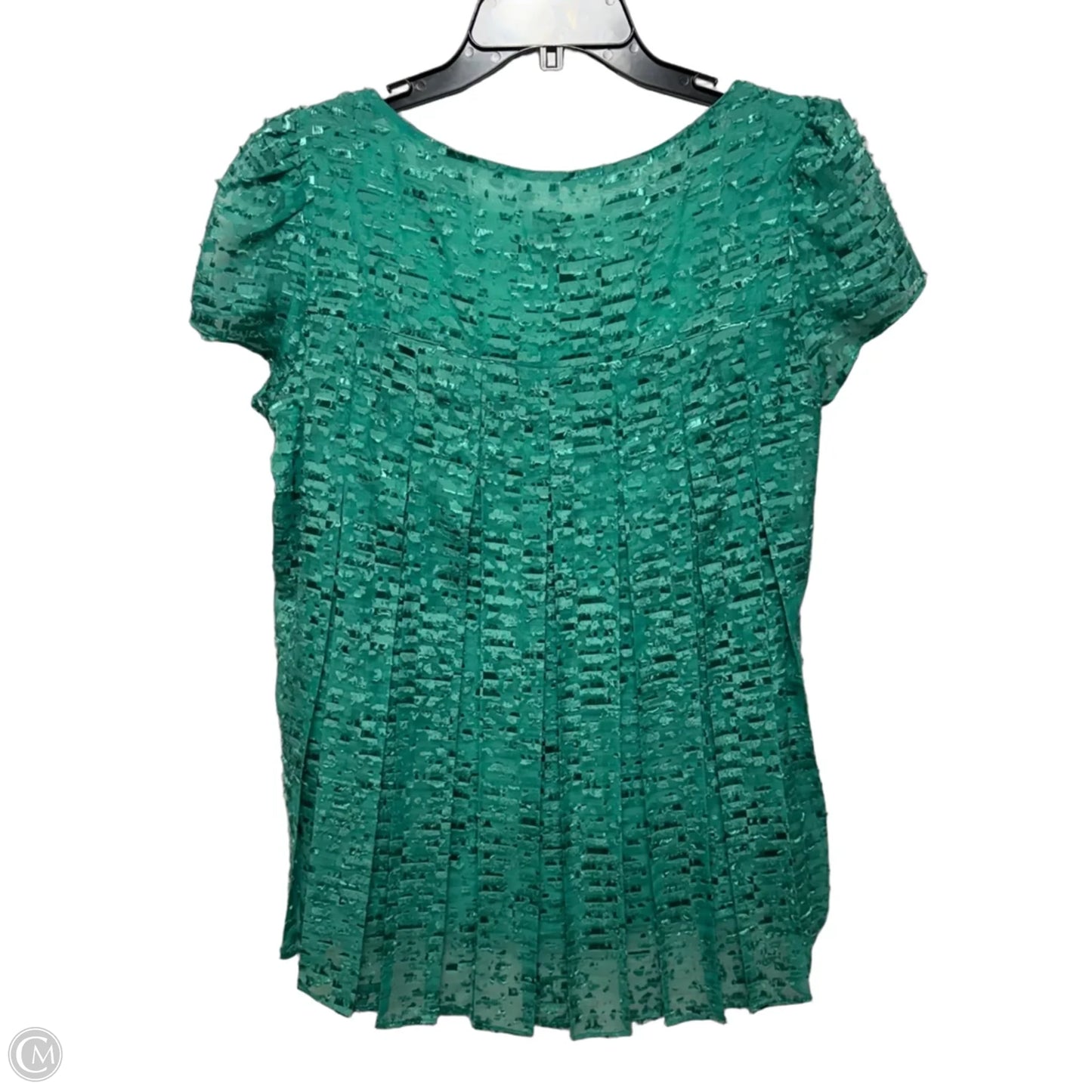 Top Short Sleeve By Sachin & Babi In Gold & Green, Size: 10