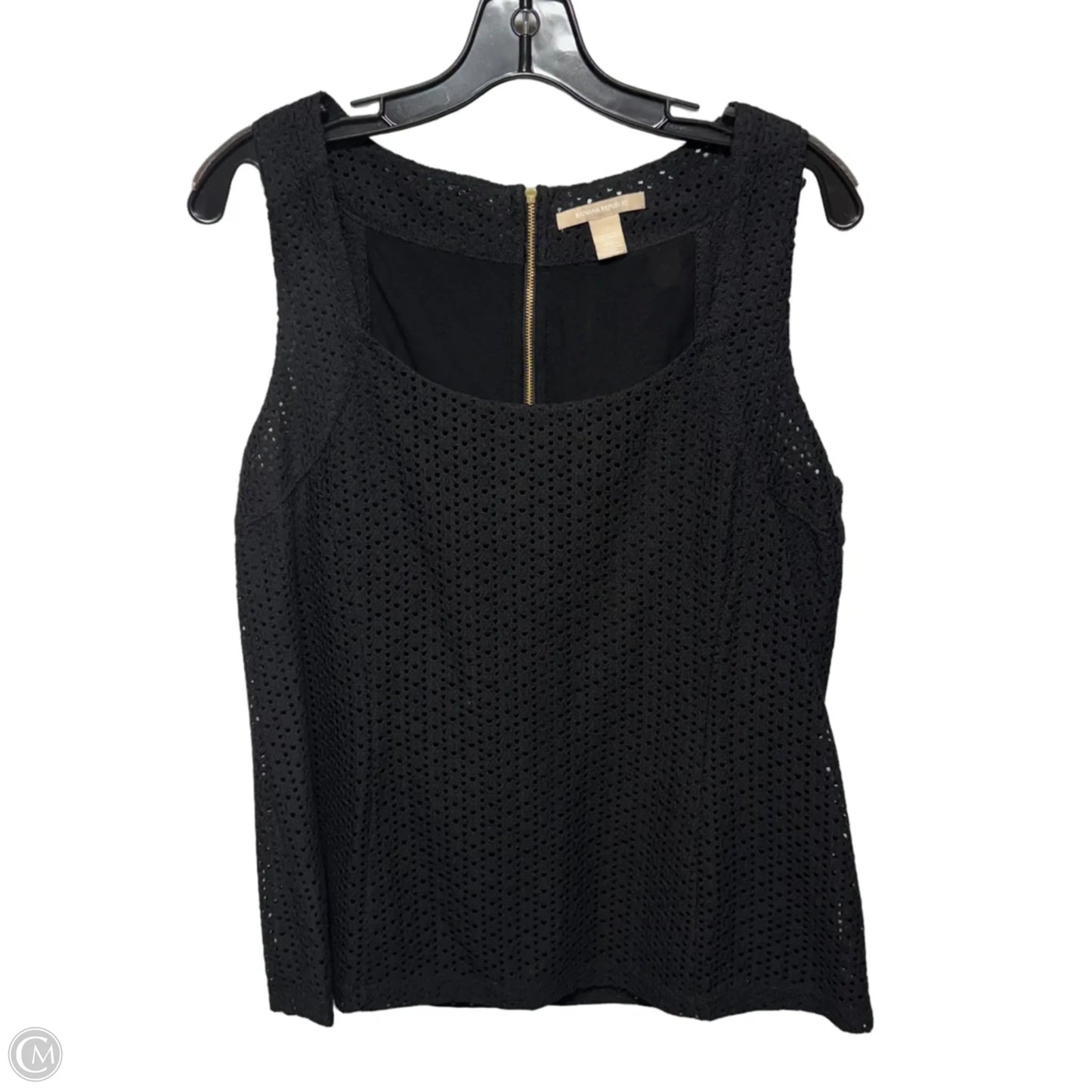 Top Sleeveless By Banana Republic In Black, Size: 12