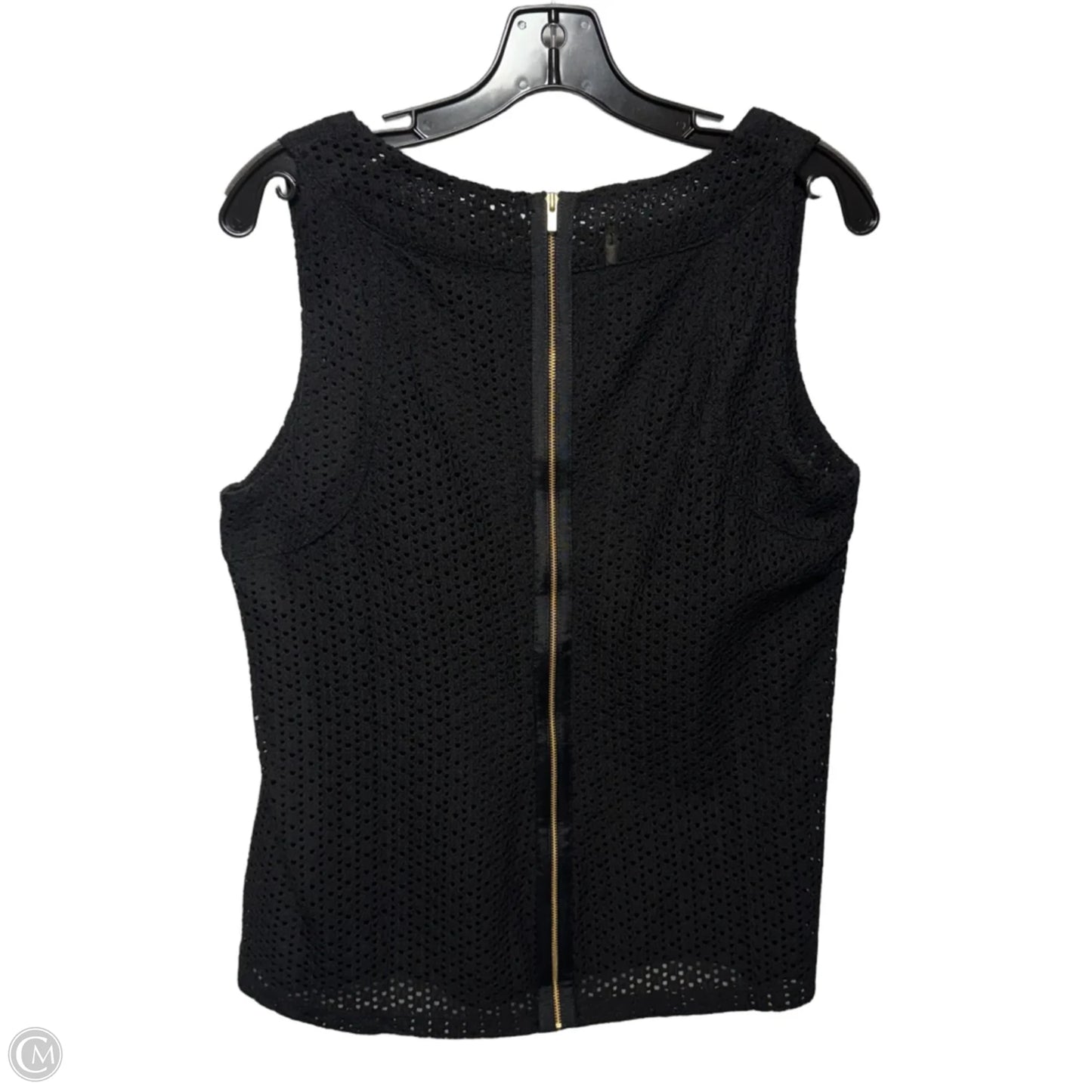 Top Sleeveless By Banana Republic In Black, Size: 12