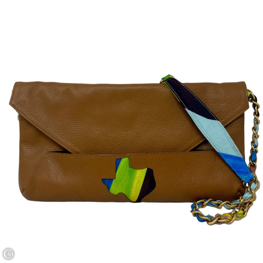 Texas Envelope ConvertibleLeather Shoulder Bag Clutch By Julie Beth, Size: Medium