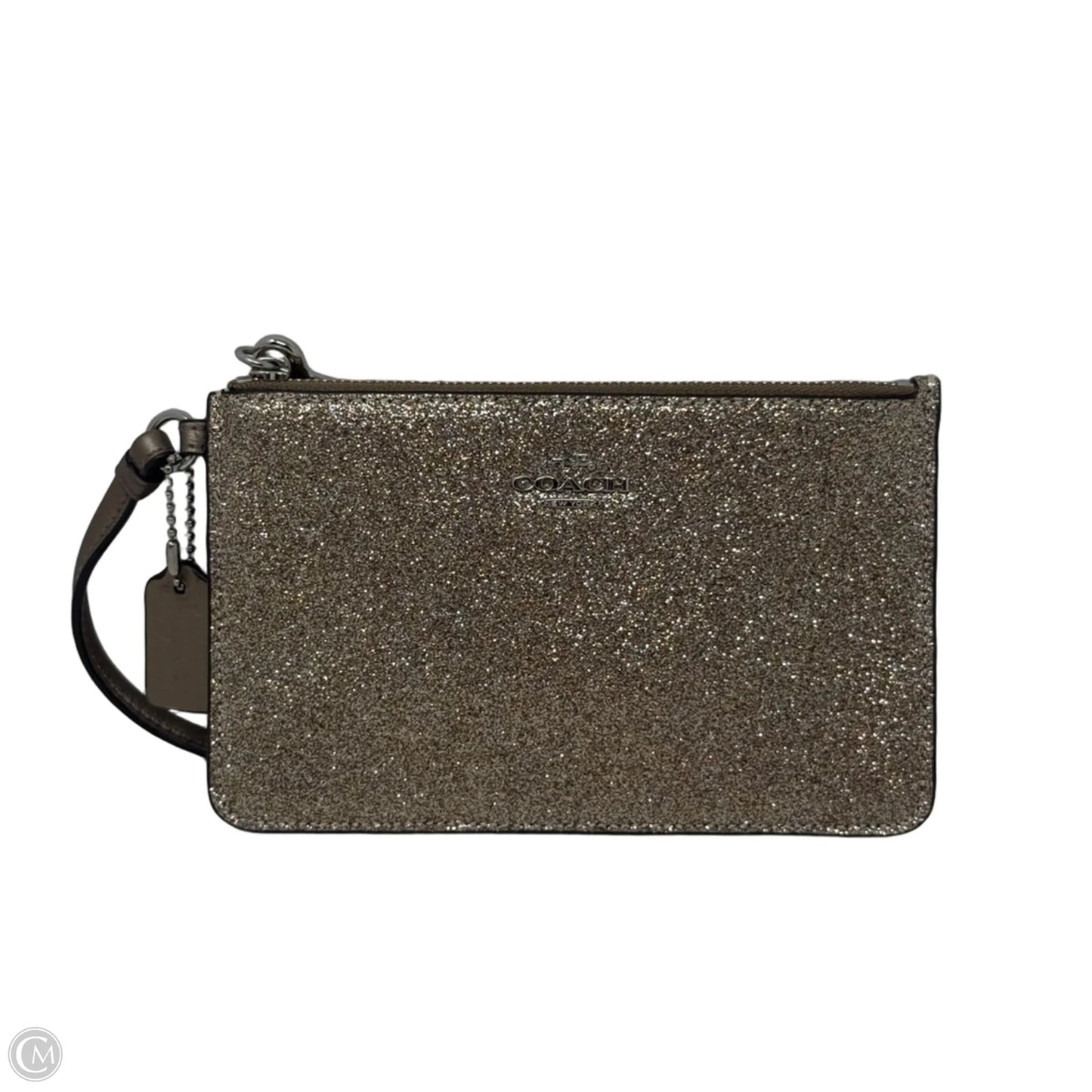 Boxed Glitter Wristlet Designer By Coach, Size: Small