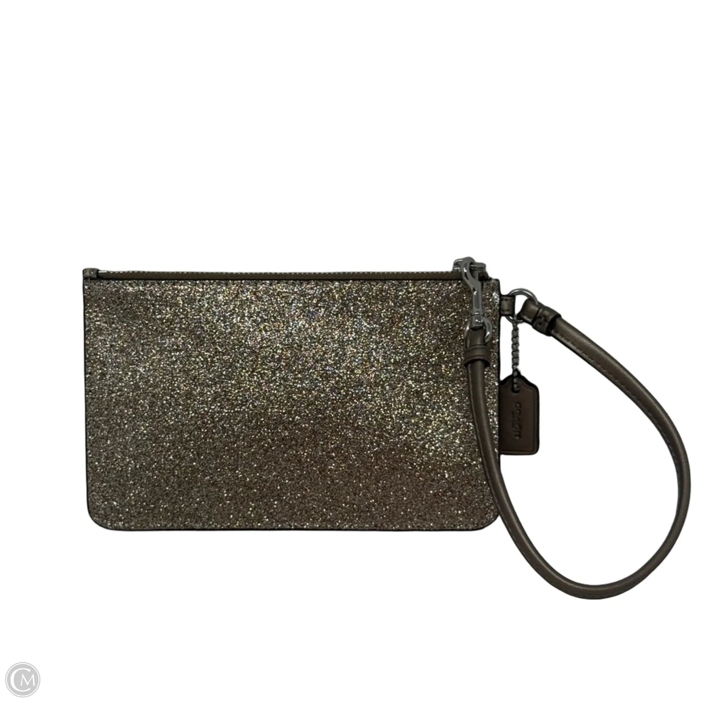 Boxed Glitter Wristlet Designer By Coach, Size: Small