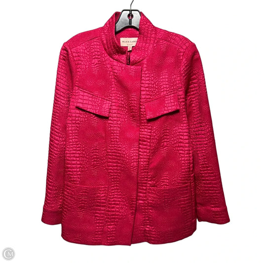 Croc Blazer By Black Label In Pink, Size: 4