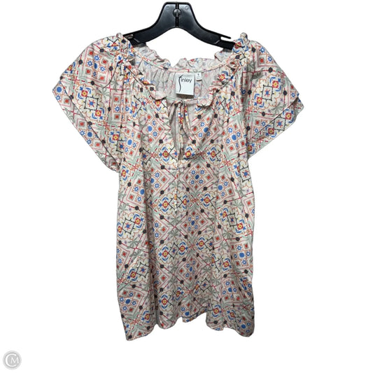 Top Short Sleeve By finley In Multi-colored, Size: S