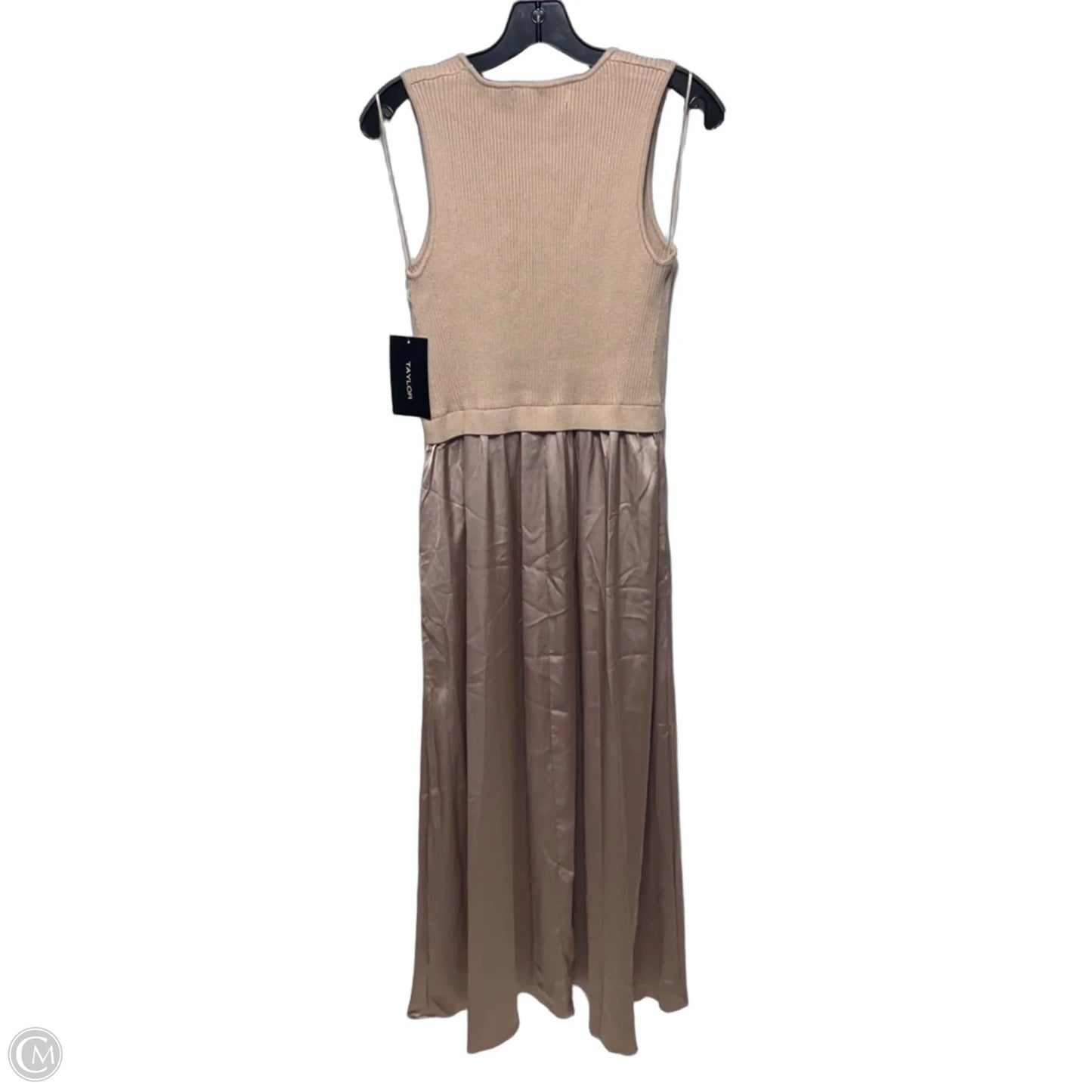 Twofer Sweater Maxi Dress By Taylor In Almond, Size: M