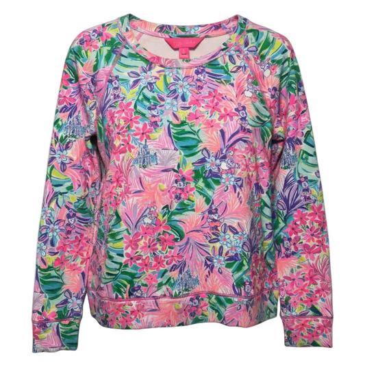 Beach Comber Pullover Sweatshirt Designer By Disney x Lilly Pulitzer In Multi Disney Dreamin, Size: S
