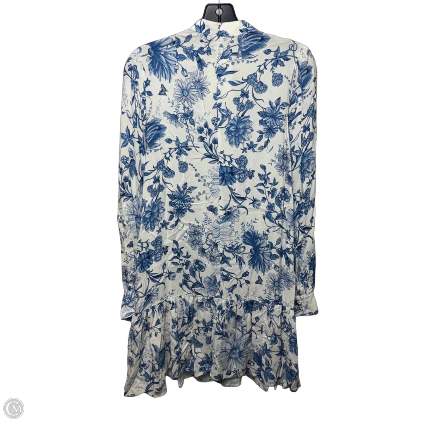 Dress Casual Short By H&m In Blue & White, Size: S