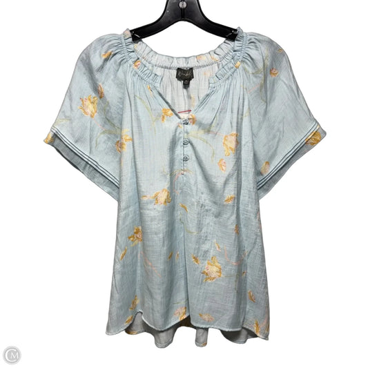 Top Short Sleeve By Wonderly In Floral Print, Size: M