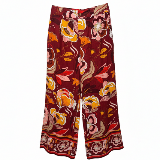 Linen Blend Pants By Gibson And Latimer In Multi-colored, Size: M