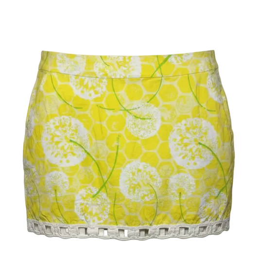 Marti Mini Skirt Designer By Lilly Pulitzer In Clouds of White, Size: 6