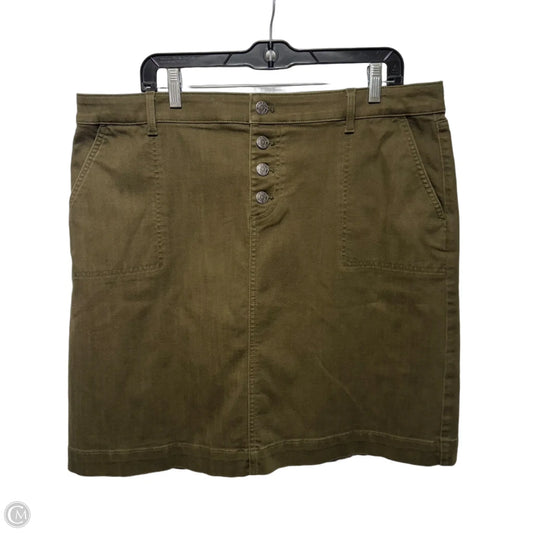 Skirt Short By Talbots In Green, Size: 16