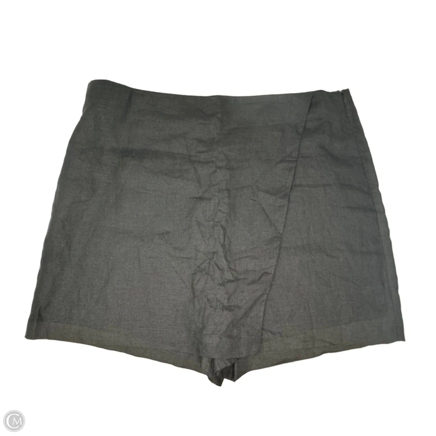Linen Skort By Talbots In Black, Size: 18