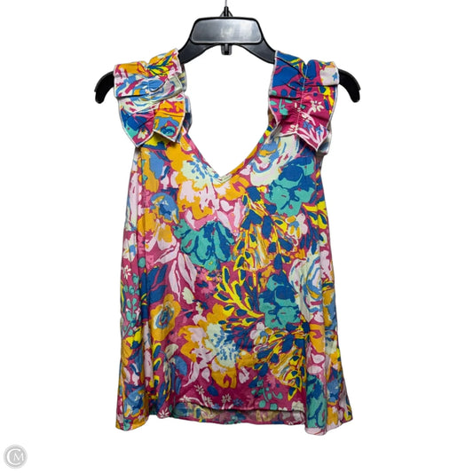 Arielle Ruffle Tank By Mudpie In Multi-colored, Size: M