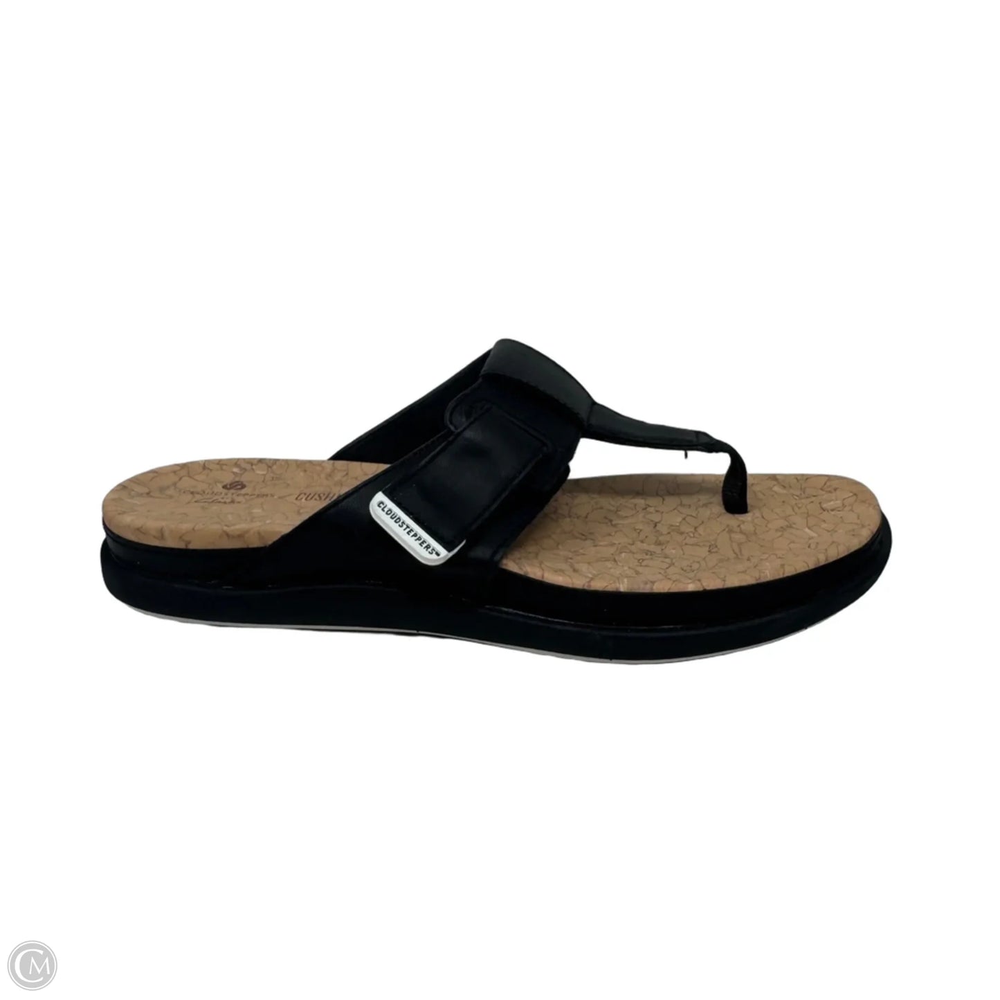 Sandals Flip Flops By Clarks In Black, Size: 6