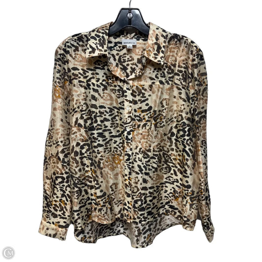 Sheer Top Long Sleeve By Bailey 44 In Animal Print, Size: S