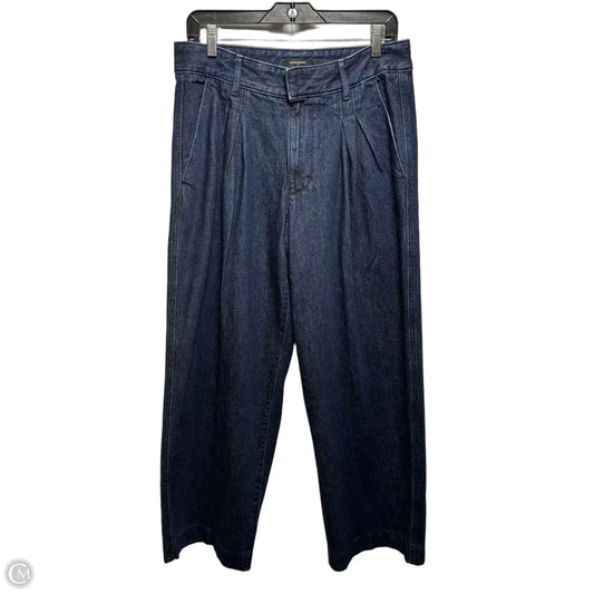 Jeans Wide Leg By Banana Republic In Blue Denim, Size: 10/30 P