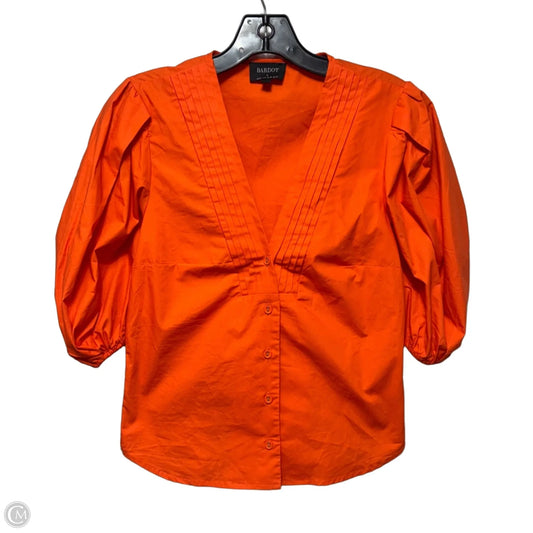 Top Short Sleeve By Bardot In Orange, Size: 6