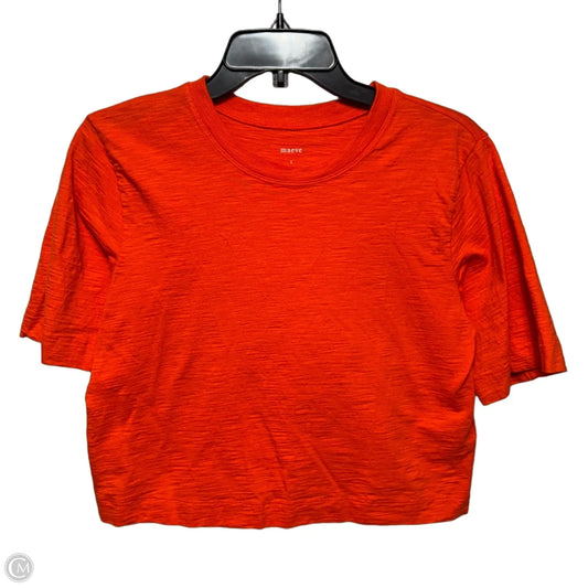 Cropped Top Short Sleeve By Maeve In Orange, Size: S