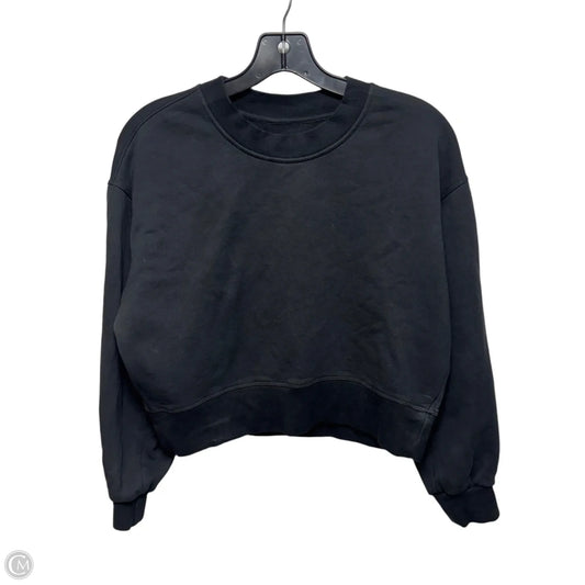 Athletic Sweatshirt Crewneck By Lululemon In Black, Size: S ESTIMATED