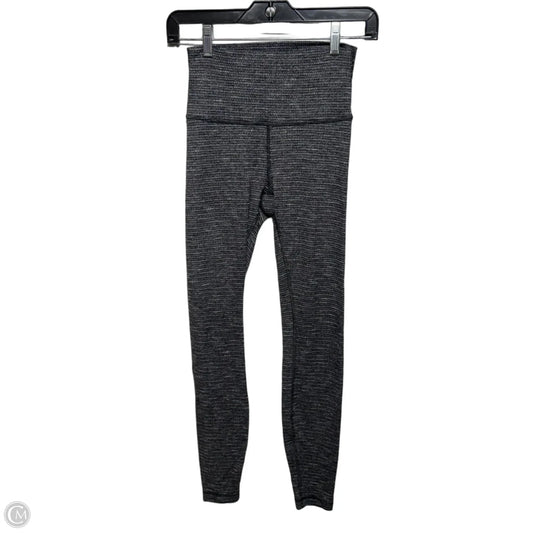 Athletic Leggings By Lululemon In Black & White, Size: 6