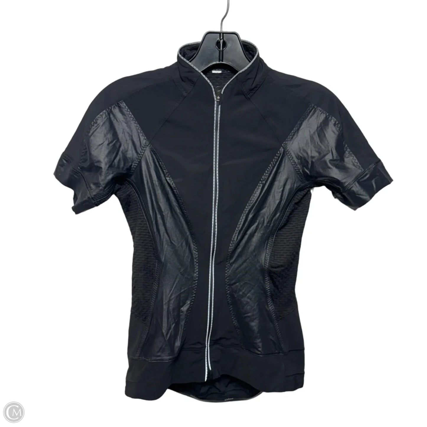 Athletic Jacket By Lululemon In Black, Size: 6