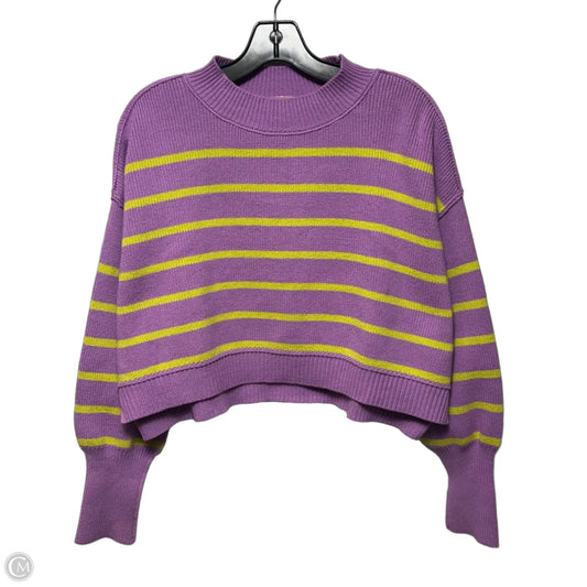 Cropped Sweater By Free People In Striped Pattern, Size: Xs