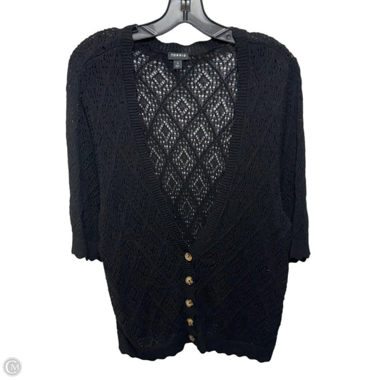 Sweater Cardigan By Torrid In Black, Size: 3x