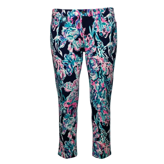 Callahan Chino Pants Designer By Lilly Pulitzer In Bright Navy Caught Up, Size: 16