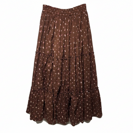Skirt Maxi By Lucky Brand In Floral Print, Size: L