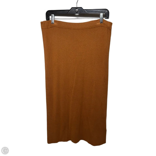 Skirt Midi By J. Crew In Gold, Size: L