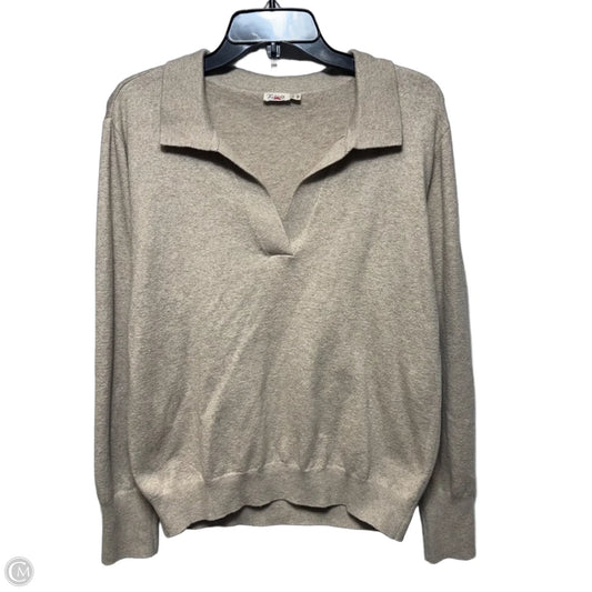 Sweater By Faherty In Beige, Size: L