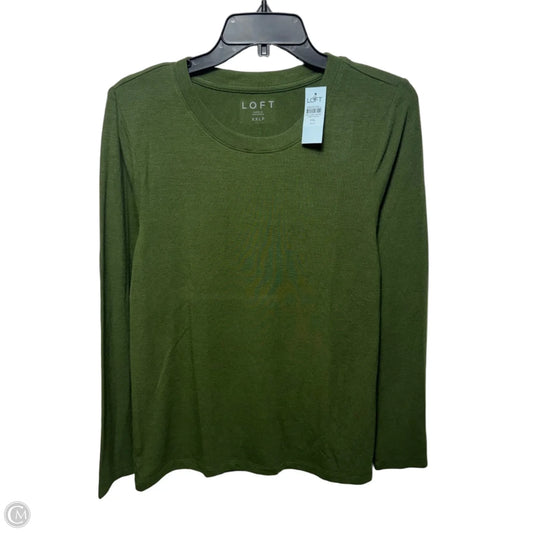 Top Long Sleeve Basic By Loft In Green, Size: XXL PETITE
