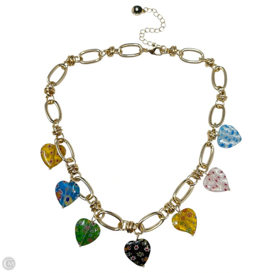 Glass Heart Charm Necklace By Camila Coelho