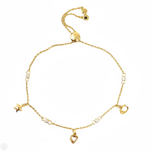 Signature Mixed Charm Adjustable Slider Bracelet Designer By Coach