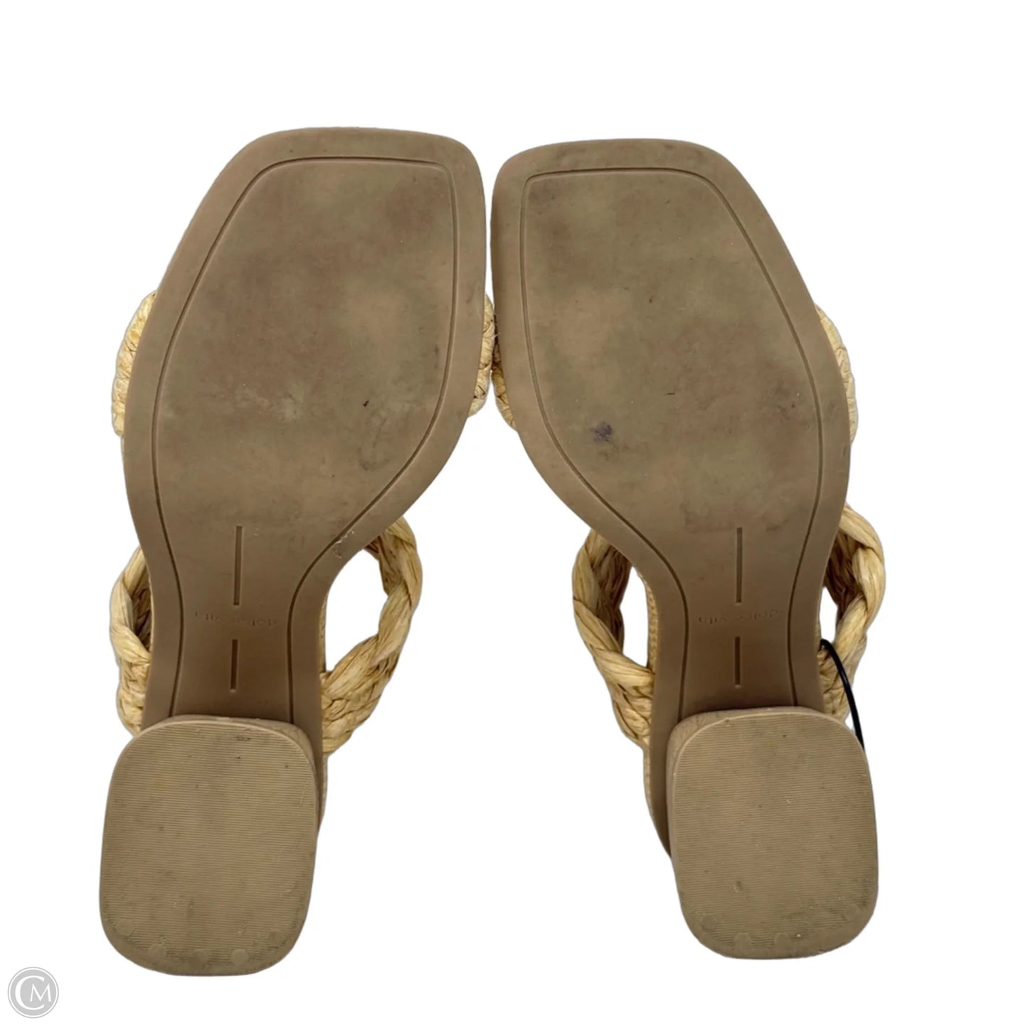 Sandals Heels Block By Dolce Vita In Cream, Size: 7.5