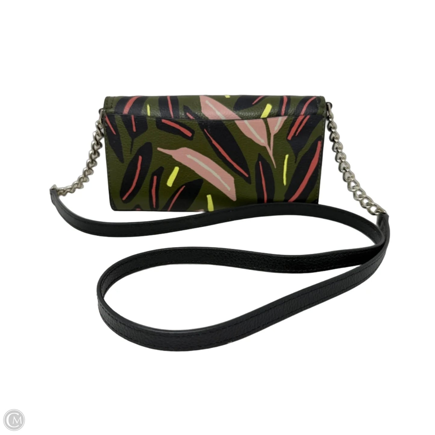 Eva Modern Feather Wallet On A Chain In Green Multi Designer By Kate Spade, Size: Small