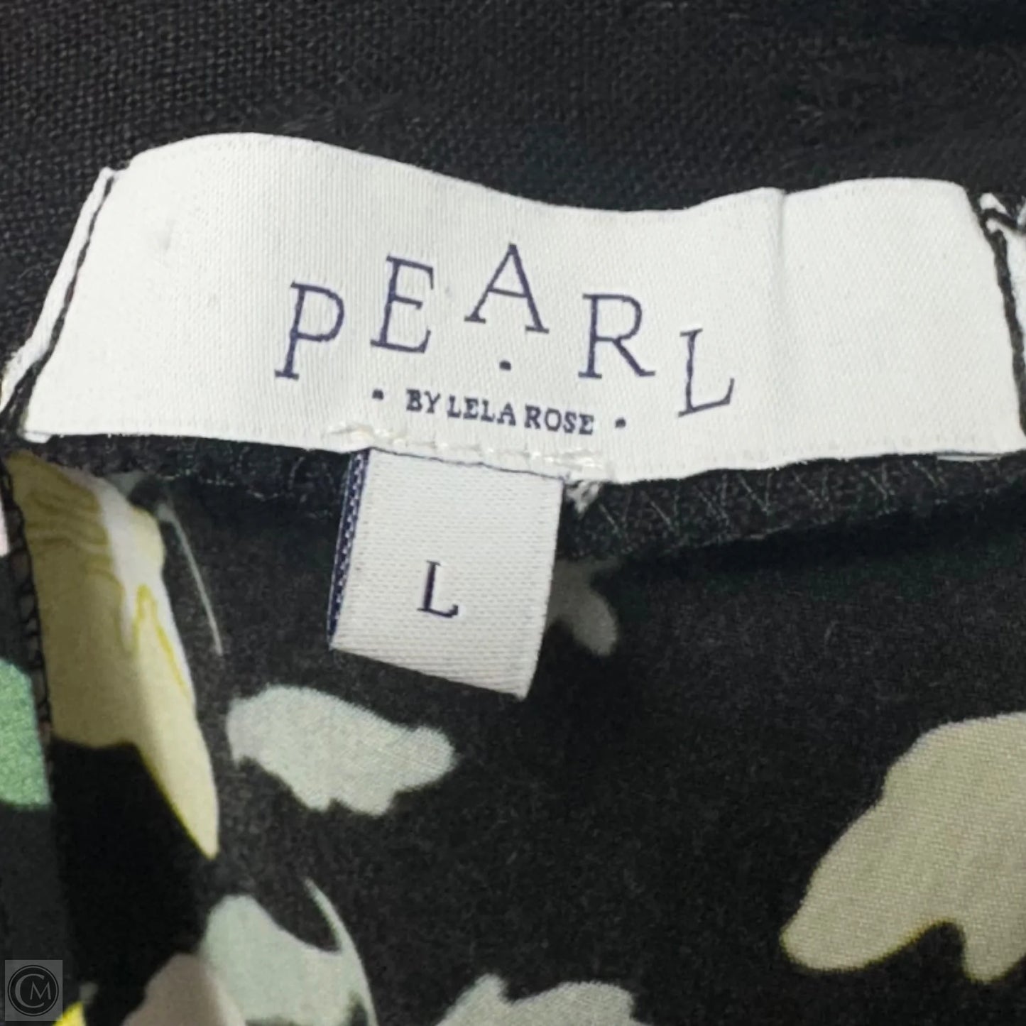 Floral Poplin Belted Flounce Hem Dress By Pearl by Lela Rose In Floral Print, Size: L