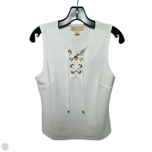 Top Sleeveless By Michael By Michael Kors In White, Size: S