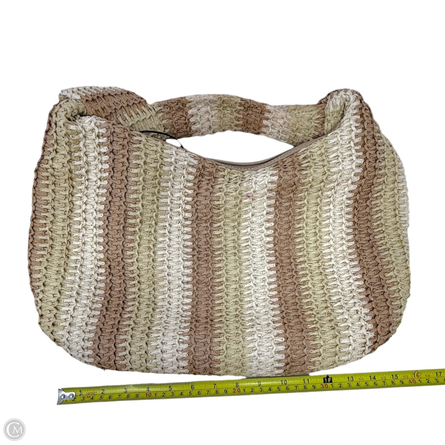 Stripe Raffia Hobo By Urban Expressions, Size: Medium