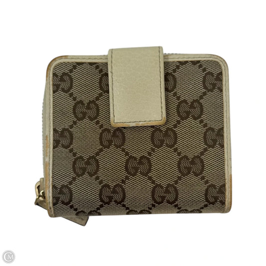 AS IS Guccissima Bifold Snap Wallet Luxury Designer By Gucci, Size: Small