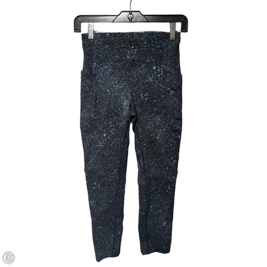 Athletic Leggings By Lululemon In Black & Blue, Size: 4