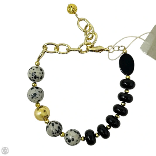 Dalmatian Jasper & Onyx Beaded Bracelet By Barse
