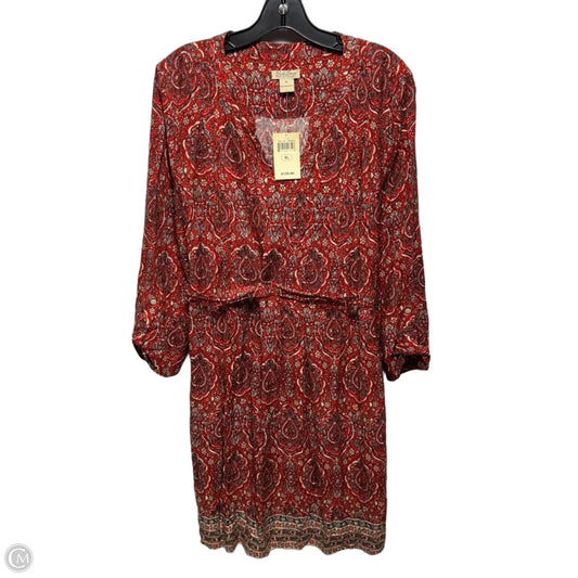 Dress Casual Short By Lucky Brand In Paisley Print, Size: Xl