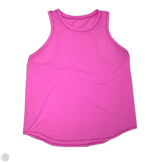 Athletic Tank Top By Lululemon In Pink, Size: M/L ESTIMATED