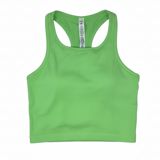 Ebb to Street RB Crop Athletic Tank Top By Lululemon In Green, Size: 12