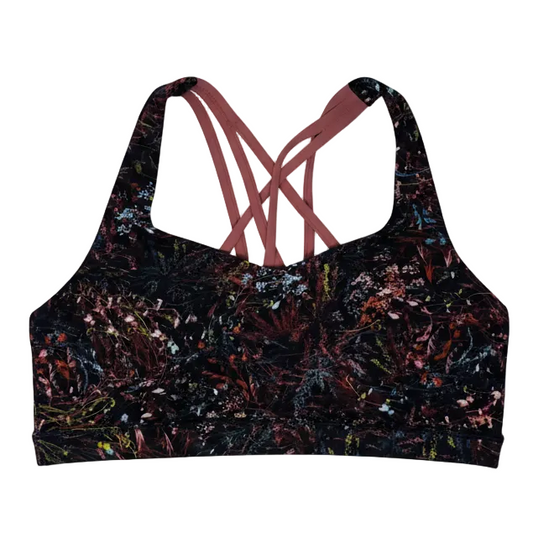 Free To Be Serene Bra Athletic Bra By Lululemon In Floral Print, Size: 10