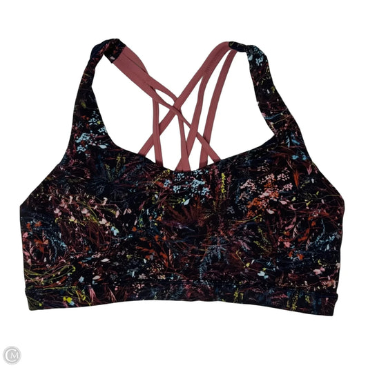 Free To Be Serene Bra Athletic Bra By Lululemon In Floral Print, Size: 10