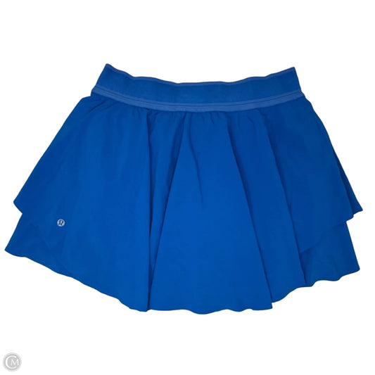 Athletic Skort By Lululemon In Blue, Size: 10
